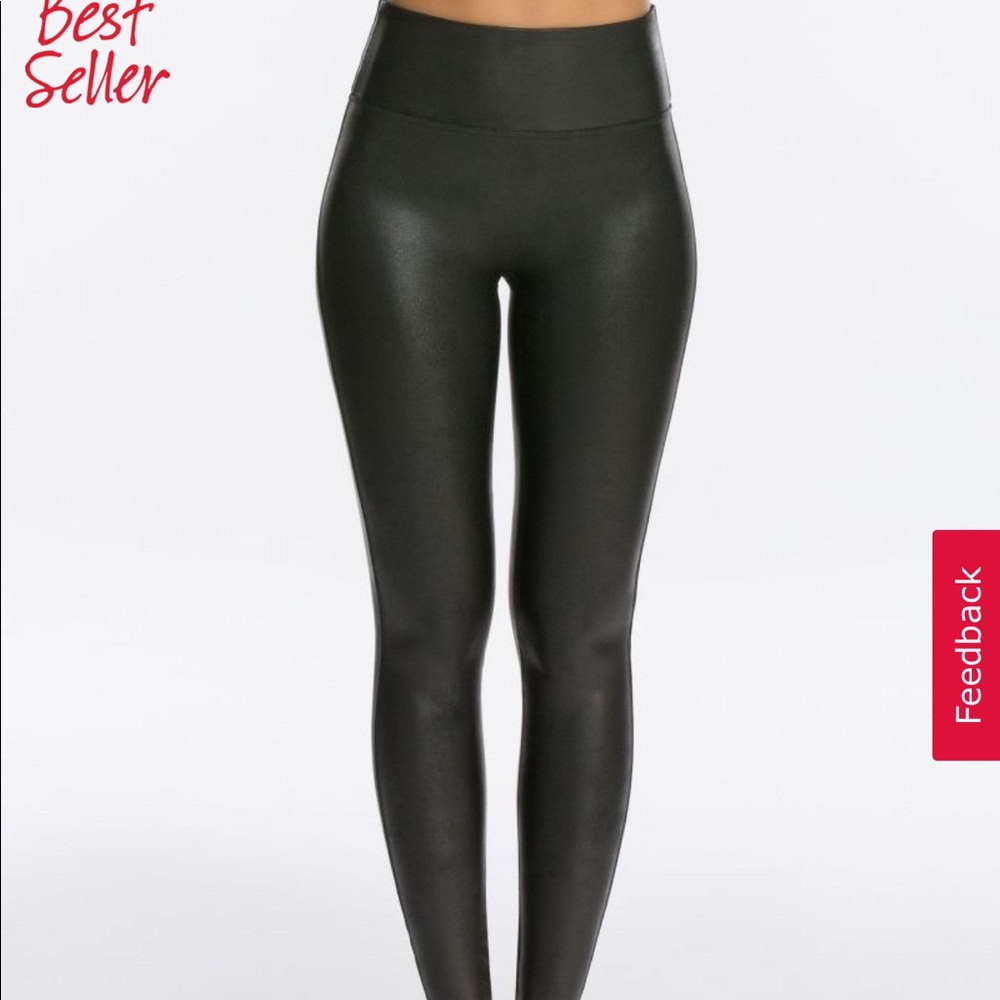 SPANX LEATHER LEGGINGS